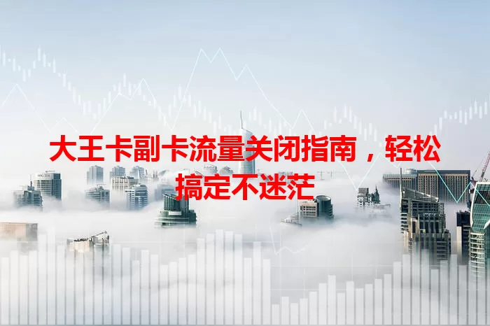 大王卡副卡流量关闭指南，轻松搞定不迷茫