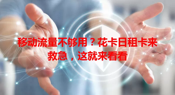 移动流量不够用？花卡日租卡来救急，这就来看看