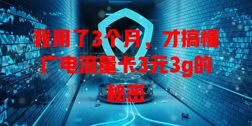 我用了3个月，才搞懂广电流量卡3元3g的秘密