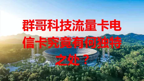 群哥科技流量卡电信卡究竟有何独特之处？