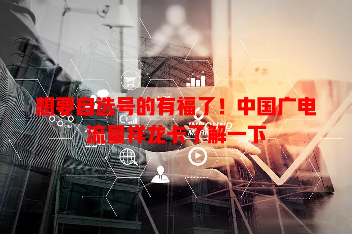 想要自选号的有福了！中国广电流量祥龙卡了解一下