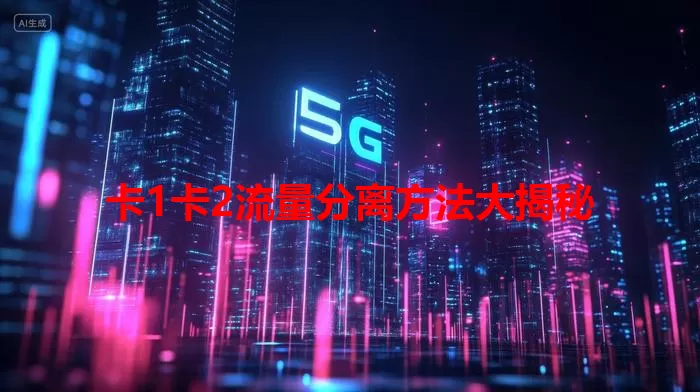 卡1卡2流量分离方法大揭秘