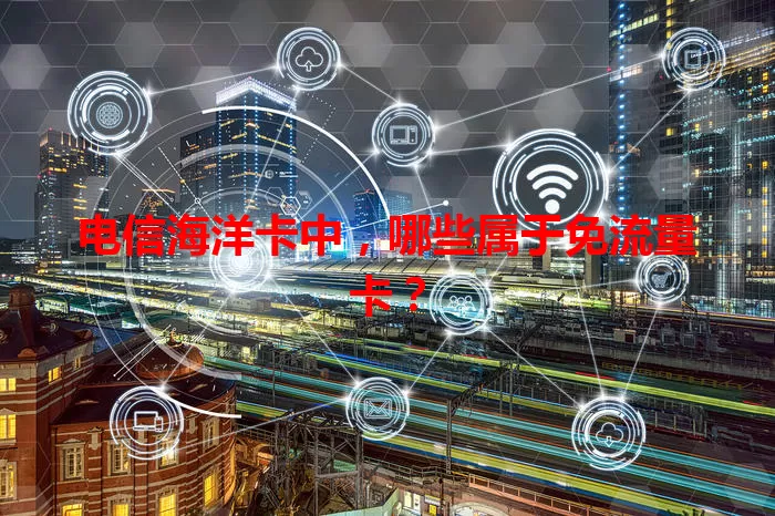 电信海洋卡中，哪些属于免流量卡？