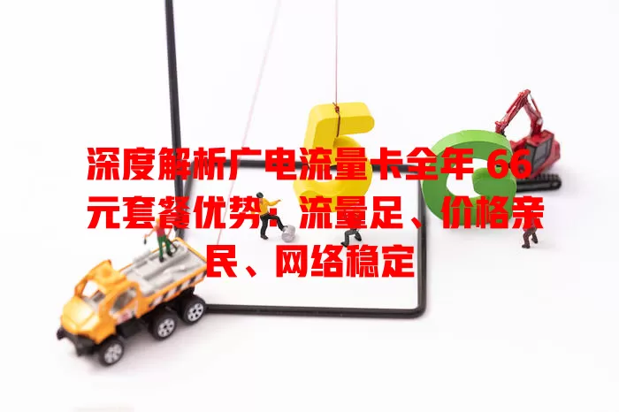 深度解析广电流量卡全年 66 元套餐优势：流量足、价格亲民、网络稳定