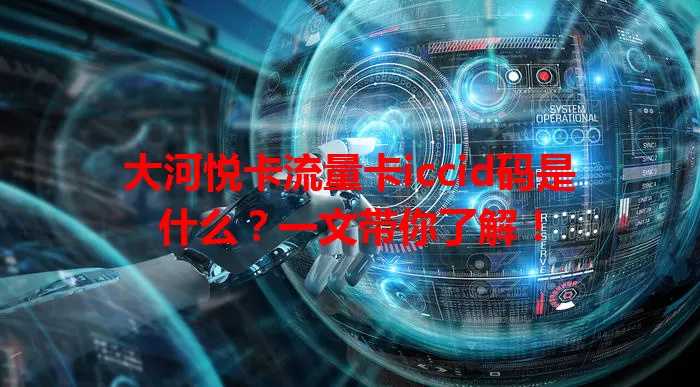 大河悦卡流量卡iccid码是什么？一文带你了解！