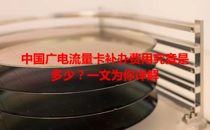 中国广电流量卡补办费用究竟是多少？一文为你详解