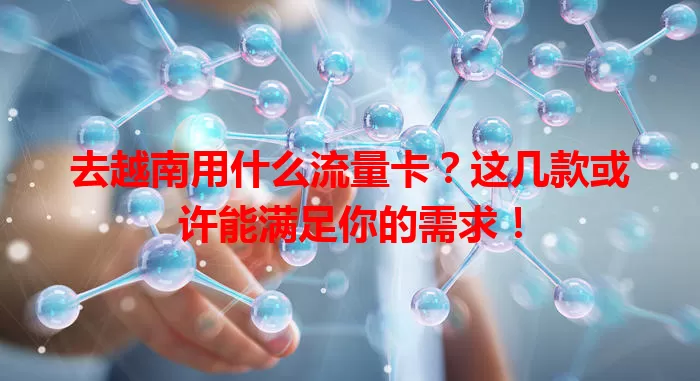 去越南用什么流量卡？这几款或许能满足你的需求！