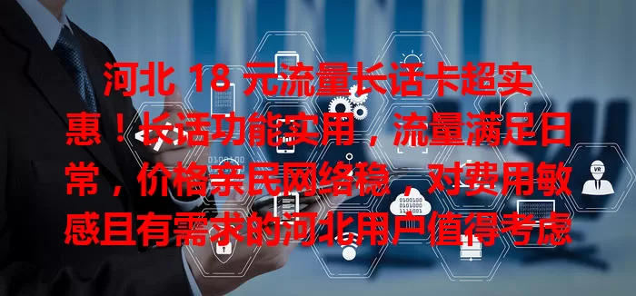 河北 18 元流量长话卡超实惠！长话功能实用，流量满足日常，价格亲民网络稳，对费用敏感且有需求的河北用户值得考虑，你心动了吗？