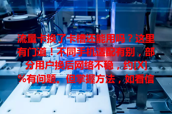 流量卡换了卡槽还能用吗？这里有门道！不同手机适配有别，部分用户换后网络不稳，约[X]%有问题。但掌握方法，如看信号、重启、查参数，换卡槽也能畅享网络