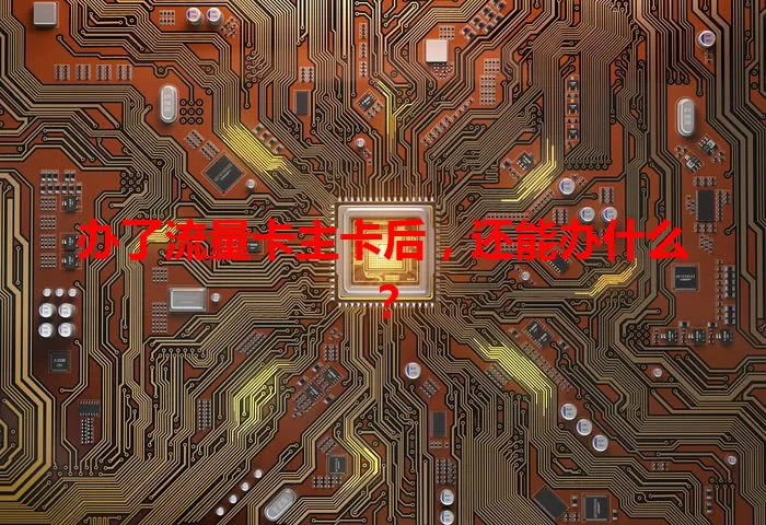 办了流量卡主卡后，还能办什么？