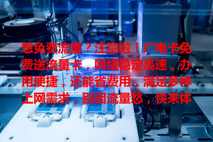 想免费流量？注意啦！广电卡免费送流量卡，网络稳定高速，办用便捷，还能省费用，满足多样上网需求，别因流量愁，快来体验这福利！