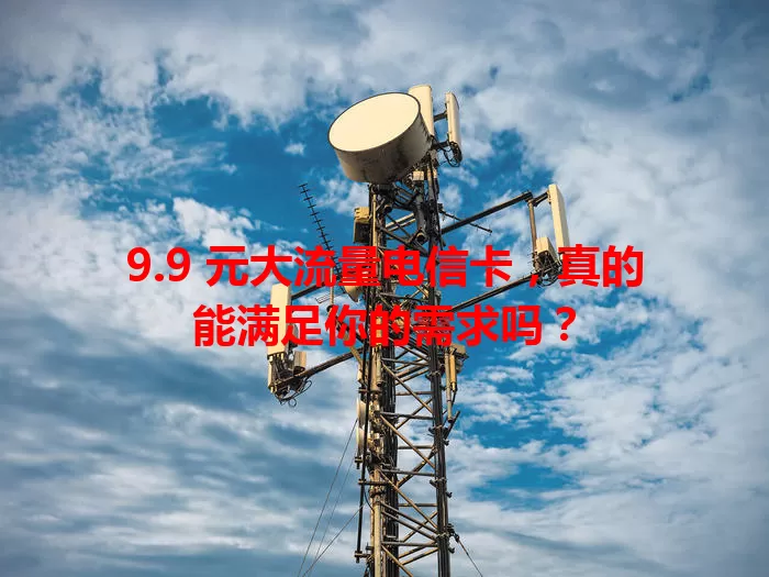 9.9 元大流量电信卡，真的能满足你的需求吗？