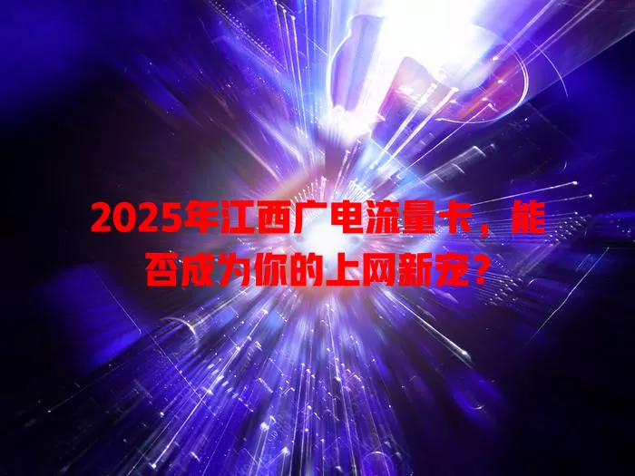 2025年江西广电流量卡，能否成为你的上网新宠？