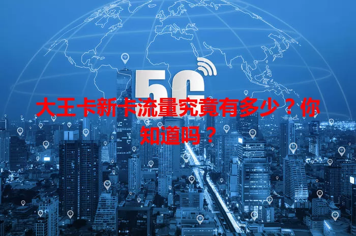 大王卡新卡流量究竟有多少？你知道吗？