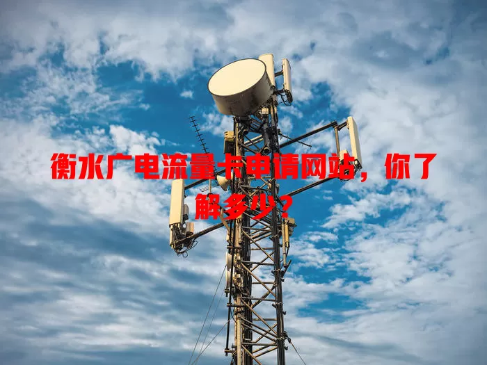 衡水广电流量卡申请网站，你了解多少？