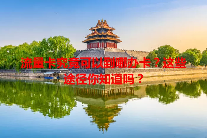 流量卡究竟可以到哪办卡？这些途径你知道吗？