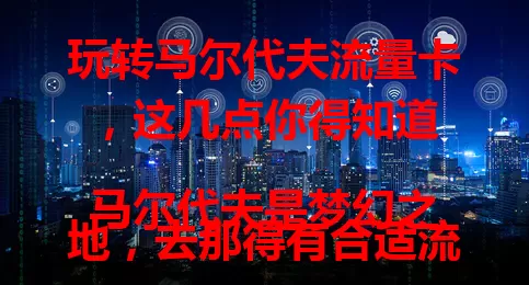 玩转马尔代夫流量卡，这几点你得知道

马尔代夫是梦幻之地，去那得有合适流量卡。选对套餐，依需求挑，社交偶尔查资讯基础套餐就行，爱分享追剧得选流量足的。关注网络覆盖，留意有效期，注意设备兼容性，掌握要点就能轻松拥有好用的流量卡。