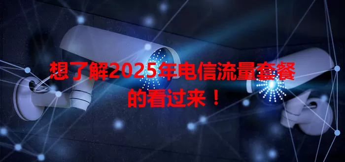想了解2025年电信流量套餐的看过来！