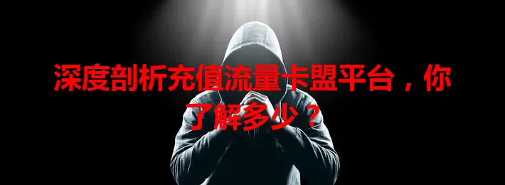 深度剖析充值流量卡盟平台，你了解多少？