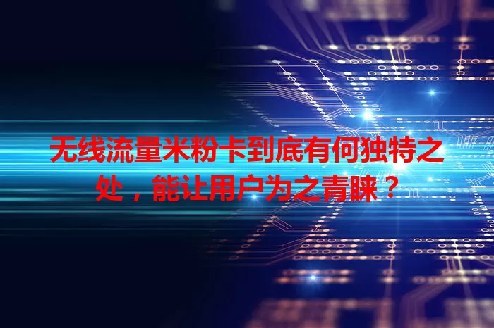 无线流量米粉卡到底有何独特之处，能让用户为之青睐？