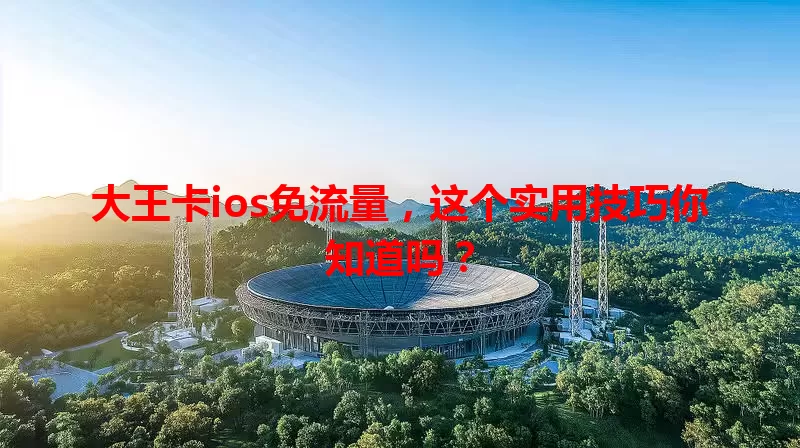大王卡ios免流量，这个实用技巧你知道吗？