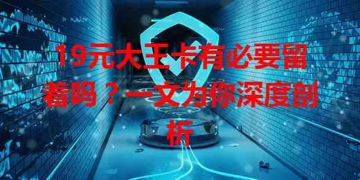 19元大王卡有必要留着吗？一文为你深度剖析