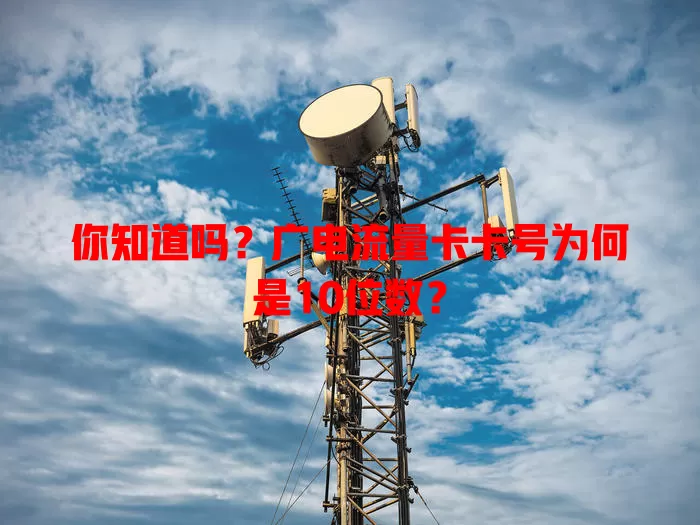 你知道吗？广电流量卡卡号为何是10位数？