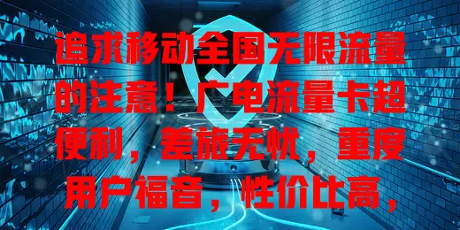 追求移动全国无限流量的注意！广电流量卡超便利，差旅无忧，重度用户福音，性价比高，选时了解规则，畅享优质服务