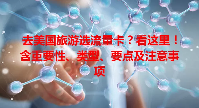 去美国旅游选流量卡？看这里！含重要性、类型、要点及注意事项