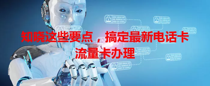 知晓这些要点，搞定最新电话卡流量卡办理