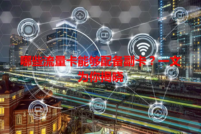 哪些流量卡能够配备副卡？一文为你揭晓
