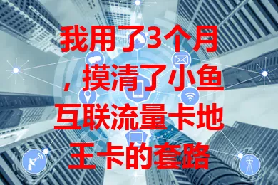 我用了3个月，摸清了小鱼互联流量卡地王卡的套路