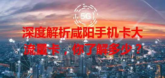 深度解析咸阳手机卡大流量卡，你了解多少？