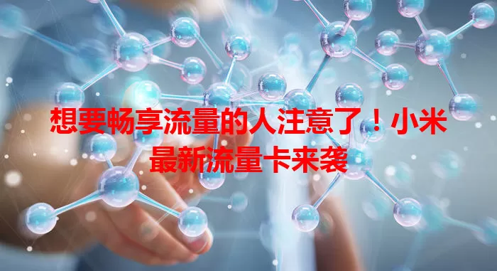 想要畅享流量的人注意了！小米最新流量卡来袭