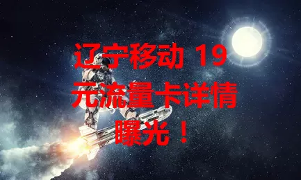 辽宁移动 19 元流量卡详情曝光！
