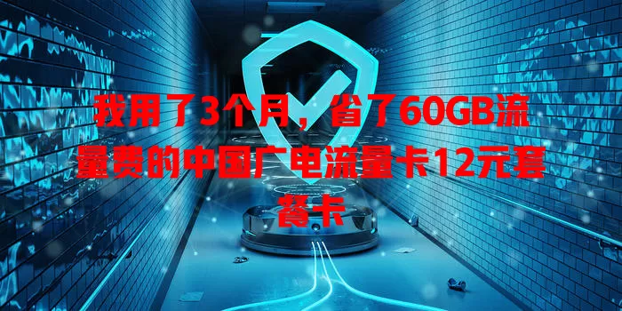 我用了3个月，省了60GB流量费的中国广电流量卡12元套餐卡