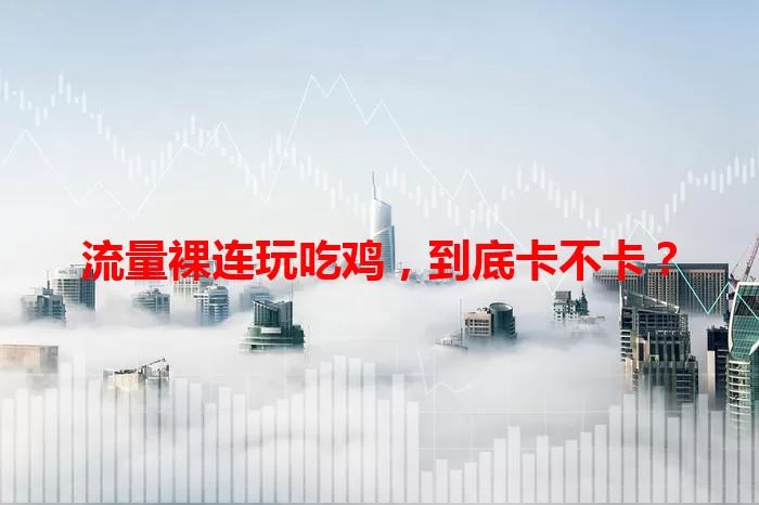 流量裸连玩吃鸡，到底卡不卡？