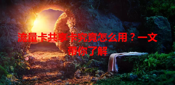 流量卡共享卡究竟怎么用？一文带你了解