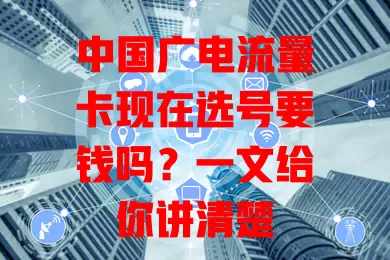 中国广电流量卡现在选号要钱吗？一文给你讲清楚