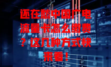 还在愁中国广电流量卡怎么缴费？这几种方式快来看！