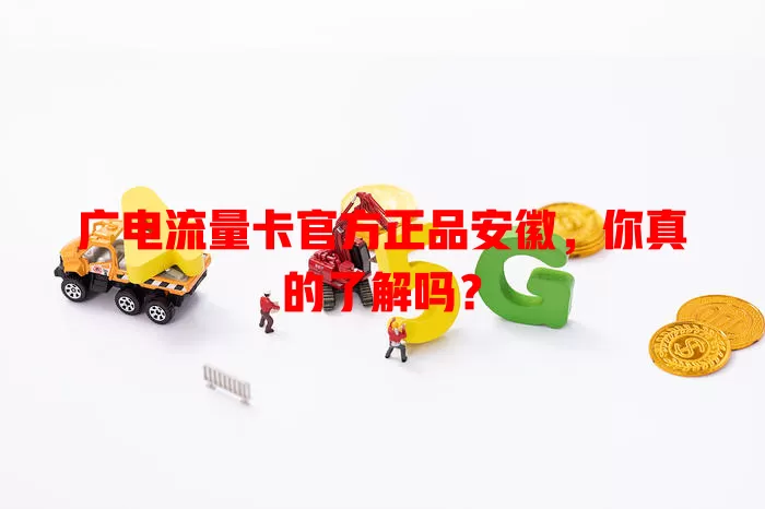 广电流量卡官方正品安徽，你真的了解吗？