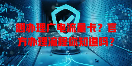 想办理广电流量卡？官方办理流程你知道吗？