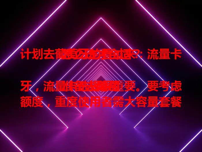 计划去葡萄牙的看过来：流量卡怎么选才合适？

准备去葡萄牙，流量卡选择很重要。要考虑额度，重度使用者需大容量套餐。网络速度也关键，高速卡畅享体验。还要留意有效期和费用，选适配多设备的卡，多做功课选对，让旅途便利又欢乐。