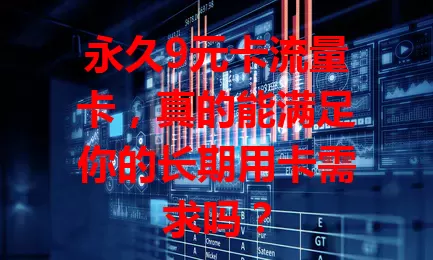 永久9元卡流量卡，真的能满足你的长期用卡需求吗？