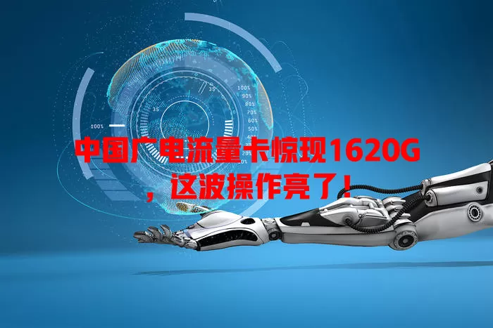 中国广电流量卡惊现1620G，这波操作亮了！