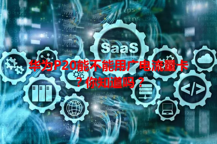 华为P20能不能用广电流量卡？你知道吗？