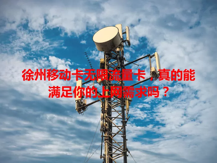 徐州移动卡无限流量卡，真的能满足你的上网需求吗？