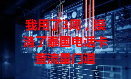 我用了3周，摸清了泰国电话卡查流量门道