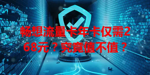 畅想流量卡年卡仅需268元？究竟值不值？