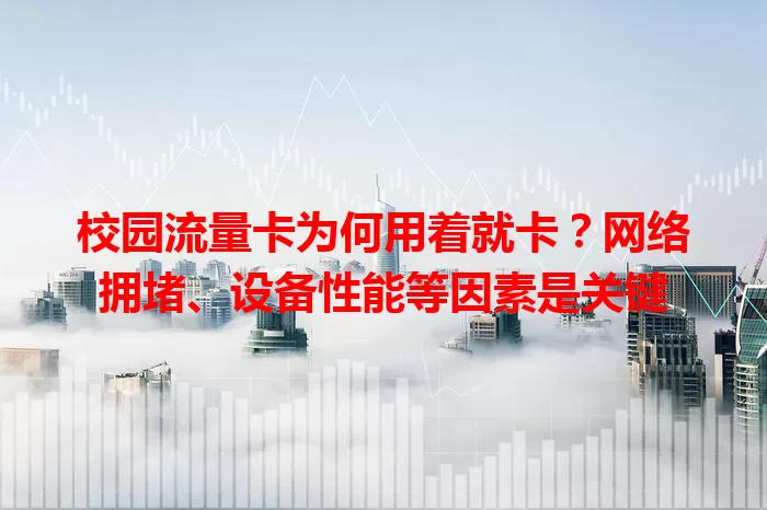 校园流量卡为何用着就卡？网络拥堵、设备性能等因素是关键